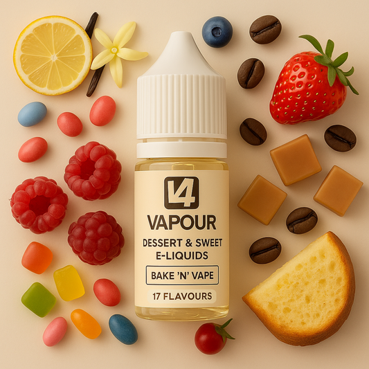 Dessert & Sweet E-Liquids (17 Flavours) – V4POUR / Bake n Vape
